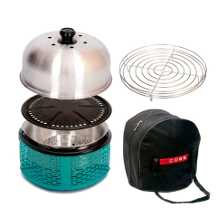Parrilla portátil a carbón con rejilla asadora y bolso de transporte – Modelo Petrol - Combo ASADO de Cobb Grill Argentina