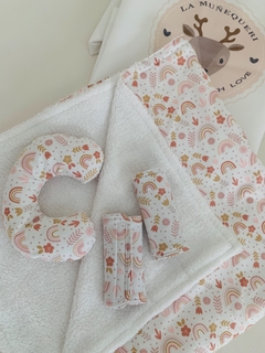 Set Mantita, Cubre Cinturón y Cuellito - La Muñequeri