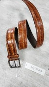 Cinturon croco cuero suela