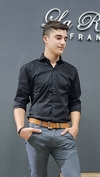 Camisa negra (1107) con elastano