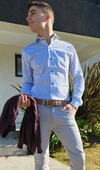Camisa rayada (S199)100% algodon