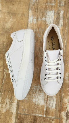 Zapatilla urbana cuero (blanca) - comprar online