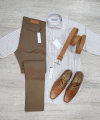 Pantalon chino (marron)
