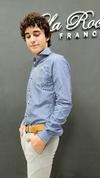 Camisa rayada (S258) 100% algodon