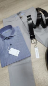 Camisa rayadas (S283)100% algodon