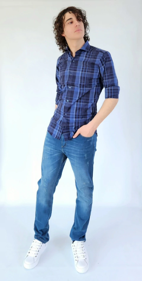 Camisa cuadros (S232) - comprar online