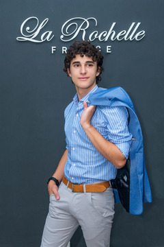 Camisa rayada 100% algodon (S254)