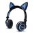 Fone com Fio Orelha de Gato Brilhantes - loja online