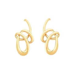Brinco Tálassa Liso Ouro Amarelo - comprar online