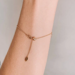 PULSEIRA PINGENTES PATUÁS OURO 18K