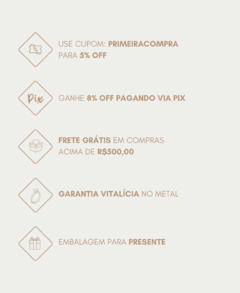 Colar Terço ouro 18k com cristais - comprar online