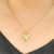 Conjunto colar e brinco Divino Espírito banhado em ouro 18k - comprar online