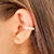 Piercing fake com pérolas banhado em ouro 18k