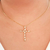 Colar com crucifixo banhado em ouro 18k