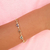 Pulseira infantil borboletas banhada em ouro 18k