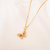 Colar borboleta colorida banhado em ouro 18k - comprar online