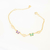 Pulseira infantil borboletas banhada em ouro 18k - comprar online