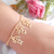 Pulseira 2 meninos e 1 menina banhada em ouro 18k