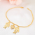 Pulseira com 2 meninos banhada em ouro 18k - comprar online