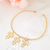 Pulseira 3 meninas banhada em ouro 18k - comprar online