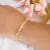 Pulseira com corrente fita diamantada banhada em ouro 18k