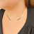 Choker fita grossa banhada em ouro 18k