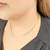 Colar com corrente salamandra banhado em ouro 18k