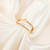 Anel 2 listras com pedra retangular banhado em ouro 18k - comprar online