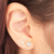 Kit com dois brincos banhado em ouro 18k