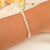 Pulseira riviera banhada em ouro 18k