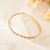 Pulseira toda trançada banhada em ouro 18k - comprar online