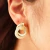 Brinco elos luxo banhado em ouro 18k - comprar online