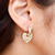 Argola luxo 2 em 1 banhado em ouro 18k - comprar online