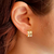 Argolinha larga 4 em 1 banhado em ouro 18k