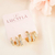 Trio de argolinhas com 2 fileiras de zircônias banhado em ouro 18k - comprar online