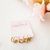 Trio de argolinhas lisas banhado em ouro 18k