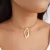 Conjunto orgânico banhado em ouro 18k - comprar online