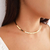 Choker aro banhado em ouro 18k