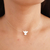 Colar Divino Espírito Santo no fio de nylon banhado em ouro 18k