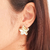 Brinco flor banhado em ouro 18k - comprar online