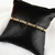 Pulseira masculina banhada em ouro 18k