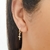 Brinco de argolinha com cruzinha banhado em ouro 18k