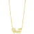 Colar com casal de filhos cravejado com zircônias banhado em ouro 18k - comprar online