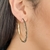 Brinco de argola com pedras pretas banhada em ouro 18k - comprar online