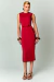 VESTIDO MIDI TIMELESS LOVE MARSALA