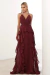 VESTIDO LONGO AMETISTA MARSALA