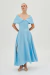 VESTIDO MIDI AZUL OCEANO