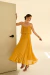 VESTIDO AMARELO MIDE ALCA FINA - buy online