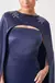 VESTIDO LONGO JULIENE CAPA MARINHO - Tugore