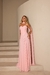 VESTIDO ROSA CORSERT PLISSADO E FAIXA na internet